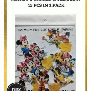 Edible Wafer Paper Cake Topper - Mickey Family - Tastycrafts Premium Pre-Cut - WPC – 042