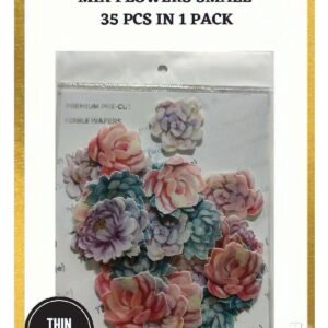 Edible Wafer Paper Cake Topper - Flowers - Tastycrafts Premium Pre-Cut - WPC – 044