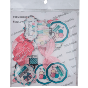 Premium Pre-Cut Edible Wafer Paper Cake Topper – Happy Birthday - Tastycrafts