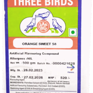Three Birds Orange Sweet 58 Artificial Flavouring – 500 ML