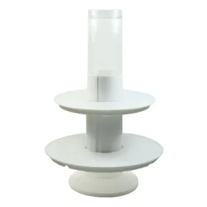 Fine Decor Surprise Plastic Cake Stand White - 2 Layer