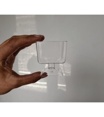 Decor Equip Plastic Dessert Cups Pudding Serveware Wine Glass - 100 ml (Pack of 20)