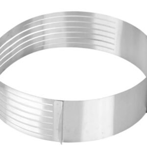 Decor Equip Stainless Steel Adjustable Cake Mousse Mould Ring - 6 to 12 inch