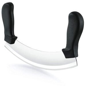 Decor Equip Stainless Steel Half Moon Pizza Cutter - 1 Pcs