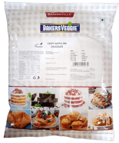 Bakersveggie Waffle Mix Crispy Chocolate - 1 Kg